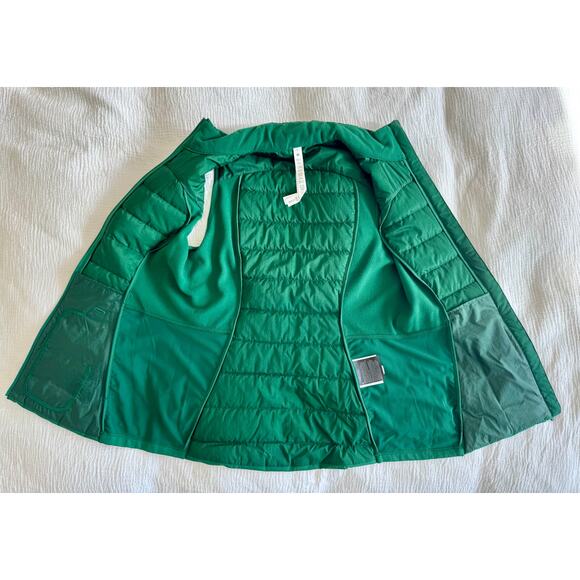 Lululemon Quilted Vest Women’s 8 Green Down For It All Everglade Athleisure - Picture 14 of 16